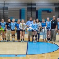 L to R - Kaitlyn Stellhorn, Retired Teacher Rick Sims, Madisyn Carpenter, Teacher Courtney Schroeder, Alexis Liles, Teacher Zoe Chin, Katleyn, Walker, Teacher Nick Crnokrak, Madison Nason, Teacher Chelsey Crnokrak,