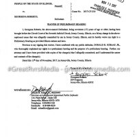 Georgena Roberts Waiver of Preliminary Hearing