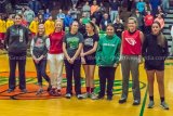 Carrollton St. John team introduced before start of Carrollton boys varsity game on 12/1/2017