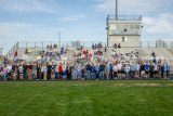 Jersey High School 2018 seniors with parents recognized during annual Jersey Relays.