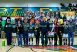 Southwestern senior girls basketball players and families were recognized during the Southwester vs. Hillsboro game.