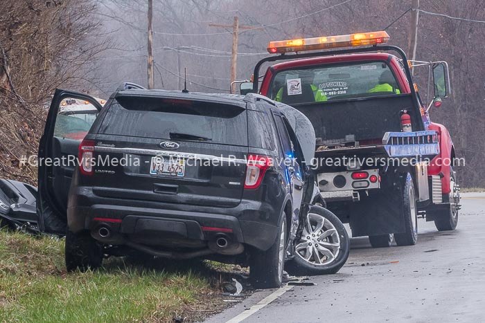 Head-On Crash Near Brussels Ferry Injures Two