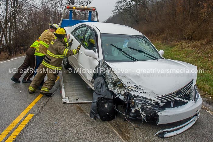 Head-On Crash Near Brussels Ferry Injures Two