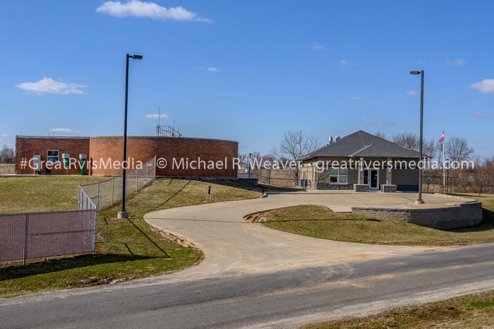 A view of the Jerseyville wastewater treatment plant.