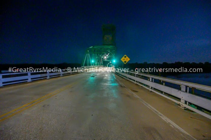 The Calhoun side of the reopened Joe Page bridge awaits traffic after being closed for months due to the Nutwood levee break.