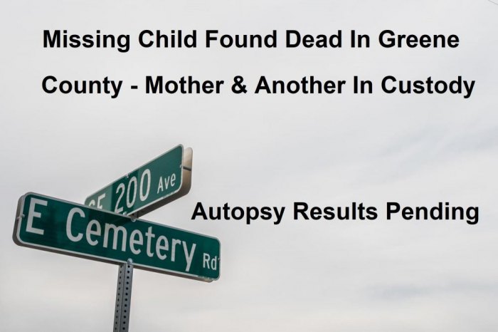 Mother & Another In Custody In Death Of Six Month Old Child