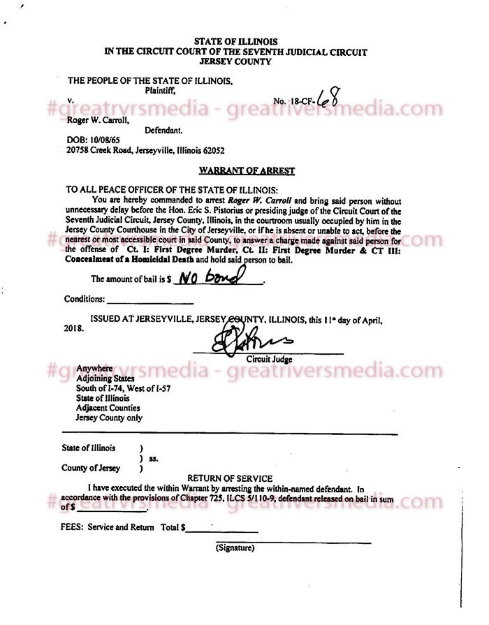 Carroll Charged With First Degree Murder In Disappearance Of Bonnie Woodward Carroll Charged With First Degree Murder In Disappearance Of Bonnie Woodward