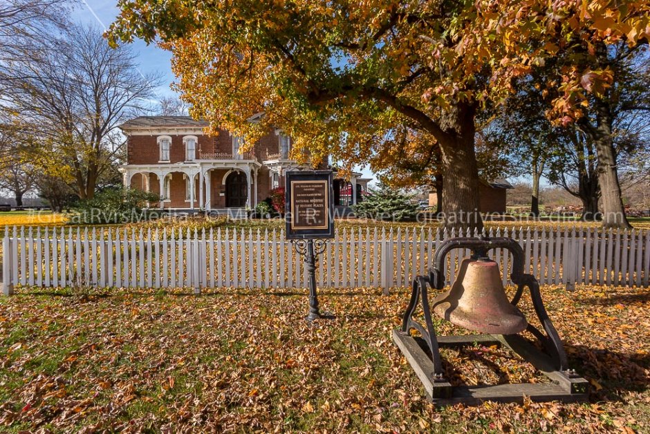 Front view of Jerseyville's Fuklerson estate, commonly referred to as "Hazel Dell".