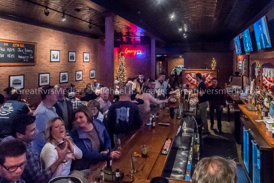 Guests filled George's Local Brew to capacity Saturday during the Country Christmas event.